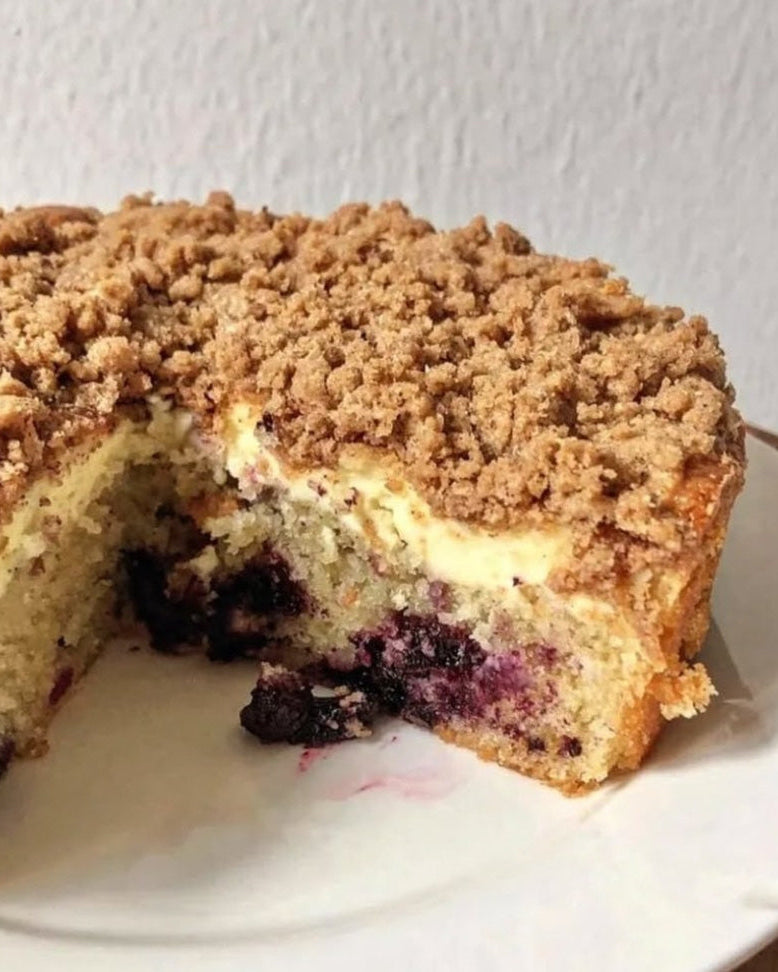 Berries & Cheese Crumb Cake