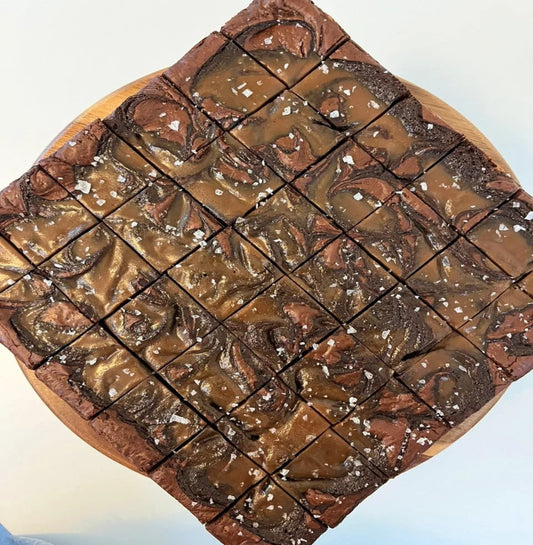 Salted Caramel Sea Salt Brownies